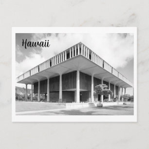Antikes Foto vom Kapitol des Bundesstaates Hawaii Postkarte