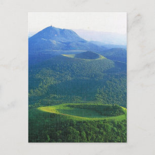 Antikes Frankreich, Auvergne, Vulkankrater Postkarte