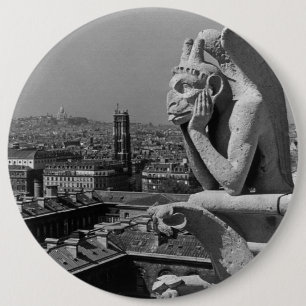 Antikes Frankreich Paris Notre-Dame-Kathedrale Den Button