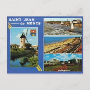 Antikes Frankreich St Jean de Monts 2 Postkarte
