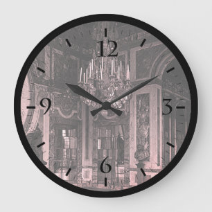 Antikes Frankreich Versailles Palast Saal des Krie Große Wanduhr