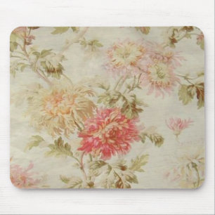 Antikes französisches BlumenToile Mousepad