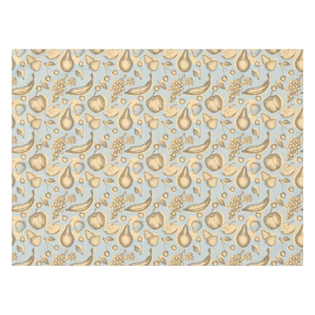 Antikes Früchte-Muster Tischdecke (Vorderseite (Horizontal))