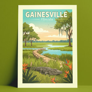 Antikes Gainesville Florida Postkarte