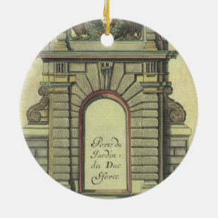 Antikes Gartentor, Renaissance-Architektur Keramik Ornament