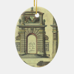 Antikes Gartentor, Renaissance-Architektur Keramik Ornament