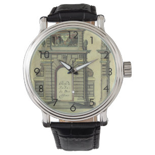 Antikes Gartentor-Torbogen, Renaissance-Architektu Armbanduhr