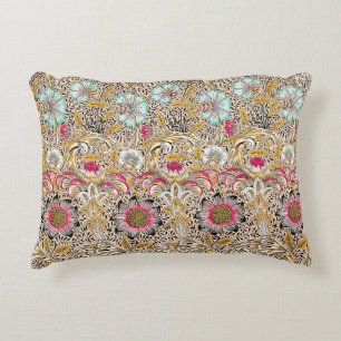 Antikes gelb rosa William Morris Corncockle Dekokissen
