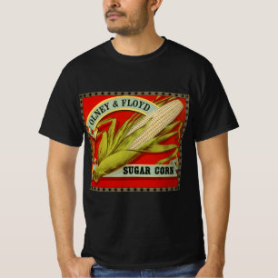 Antikes Gemüseschild, Olney & Floyd Zuckermais T-Shirt