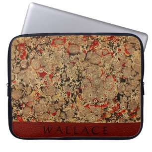 Antikes gemustertes marmoriertes Buchcover Laptopschutzhülle