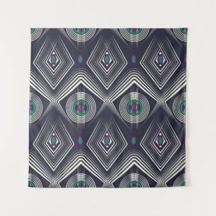Antikes geometrisches Ornament, Stilvolle Textur. Wandteppich