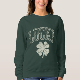 Antikes Glücksklee St. Patrick's Day Sweatshirt