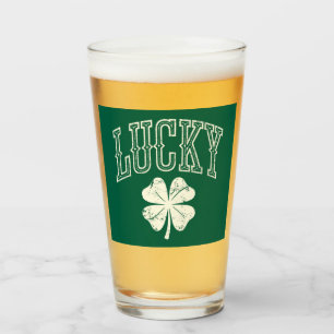 Antikes Glücksklee-St.-Patricks-Tag Glas