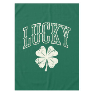 Antikes Glücksklee-St.-Patricks-Tag  Tischdecke