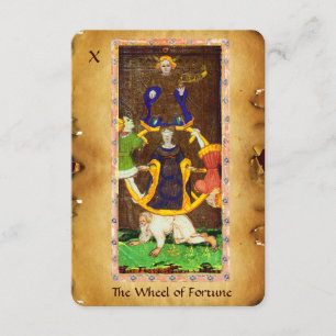 ANTIKES GLÜCKSRAD der RENAISSANCE-TAROTS 10/THE Ankündigung
