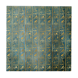 Antikes Gold-Ägypten-Papierdruck Fliese
