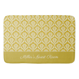 Antikes Gold Damask Muster Bath Mat Badematte