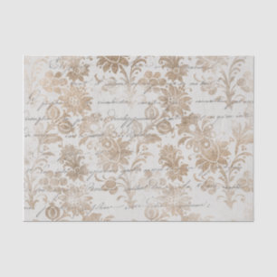 Antikes Gold-Damaskus-Skript Seidenpapier