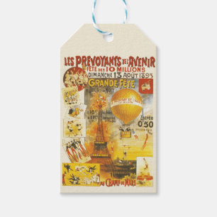 Antikes Grand Fete Fair Paris Plakat Geschenkanhänger