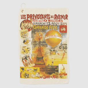 Antikes Grand Fete Fair Paris Plakat Golfhandtuch