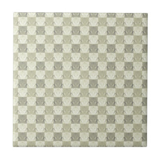 Antikes Grau Beige geprägtes Muster Fliese