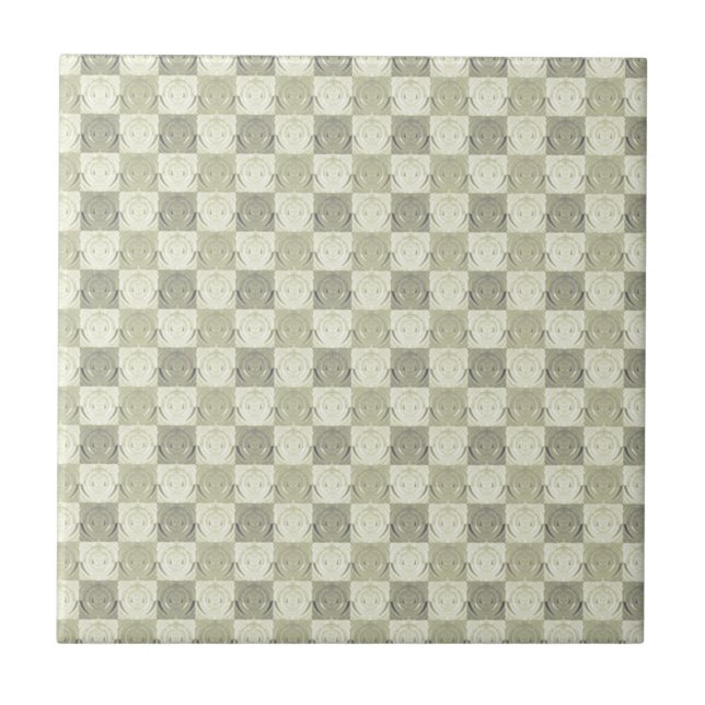 Antikes Grau Beige geprägtes Muster Fliese (Vorderseite)