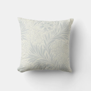 Antikes graues Blumenmuster   Botanisch Kissen
