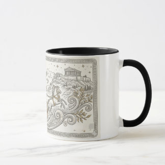 Antikes Griechenland mit digitaler AI-Kunst Tasse