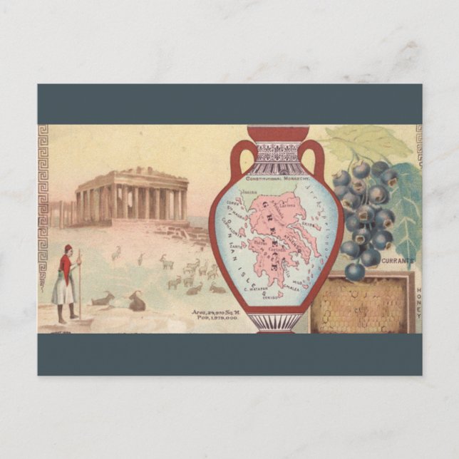 Antikes Griechenland Postkarte (Vorderseite)