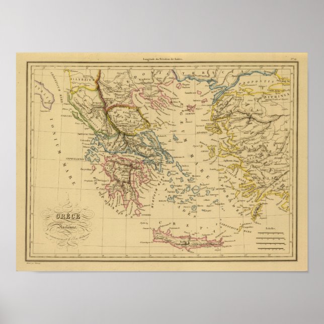 Antikes Griechenland zu Beginn der Christlichen Är Poster (Vorne)