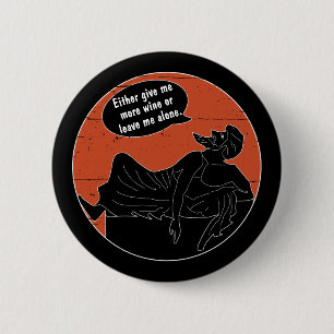 Antikes Griechisch auf Symposium Couch gibt mir me Button