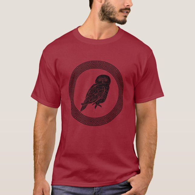 Antikes griechisches Owl T-Shirt (Vorderseite)