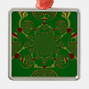 Antikes Grün Ornament Aus Metall