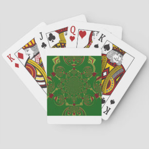 Antikes Grün Spielkarten