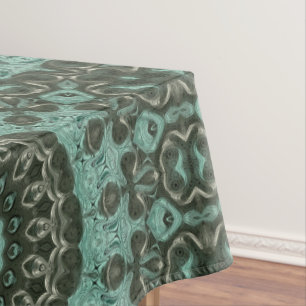 Antikes grünes Mandala-Musterdesign Tischdecke