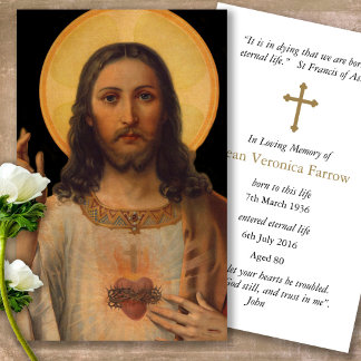 Antikes Heiliges Herz Jesus Gebet Sympathische Kar