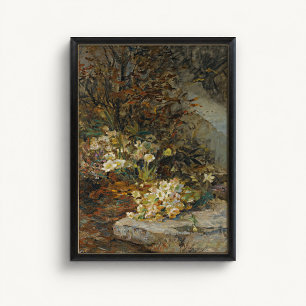 Antikes Hellebore-Gartenwandposter Poster