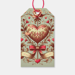 Antikes Herz Valentinstag xoxo Geschenkanhänger
