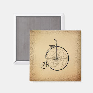 Antikes Hochrad-Fahrrad Rustikal Magnet