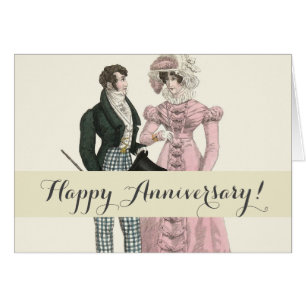 Antikes Hochzeitspaar 1823 Mann Frau Mode