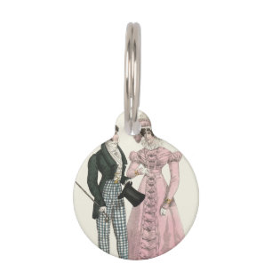 Antikes Hochzeitspaar 1823 Mann Frau Mode Haustiermarke
