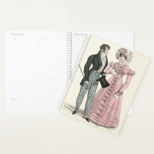 Antikes Hochzeitspaar 1823 Mann Frau Mode Planer