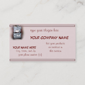 Antikes Holz Cookstove-fertigt besonders an Visitenkarte