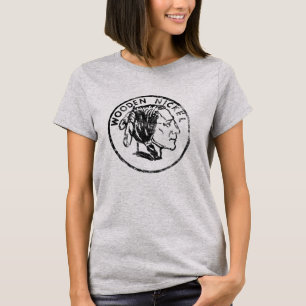 Antikes Holz-Nickel T-Shirt