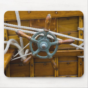 Antikes hölzernes Boot Mousepad