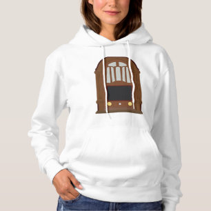 Antikes Holzstereo-Radio im Vintage-Look Hoodie