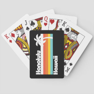 Antikes Honolulu Hawaii Spielkarten