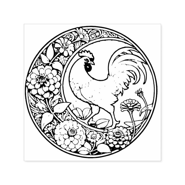 Antikes Huhn                                    Permastempel (Design)