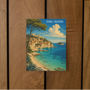 Antikes Hvar Kroatien Adria-Küste Landschaft Postkarte