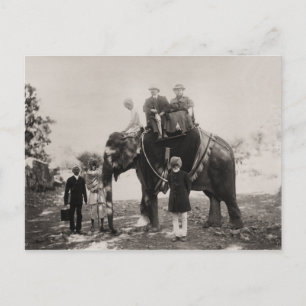 Antikes Indien, Reise mit Elefant Postkarte